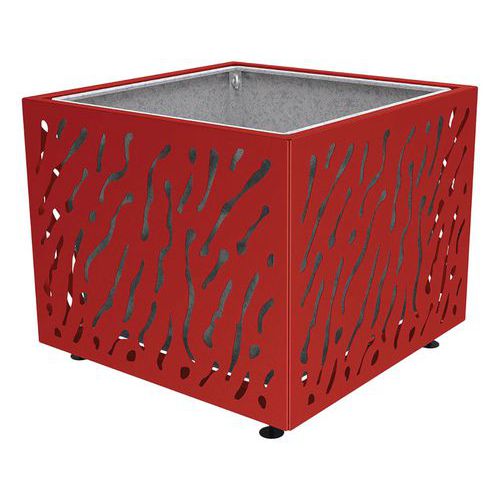 Jardinière Venise 114.5 X 114.5 Cm Avec Bac - Rouge 3004