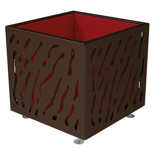 Jardinière Venise 79 X 79 Cm Avec Bac - Marron 8017