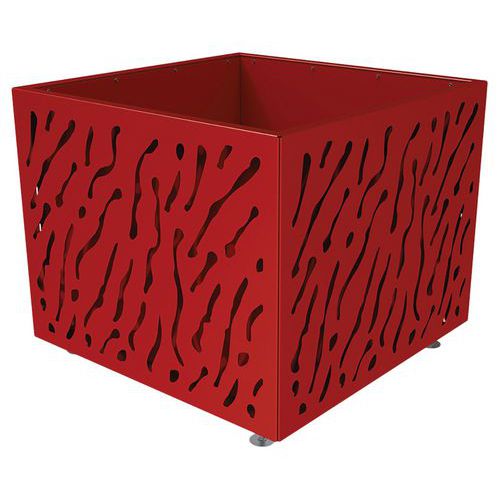 Jardinière Venise 114.5 X 114.5 Cm Avec Bac - Rouge 3004