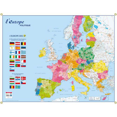 Carte murale Europe politique thumbnail image 1