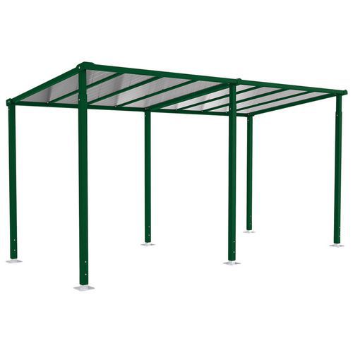 Abri Vélos Milan Initial Et Complémentaire - Vert 6005