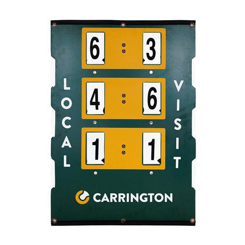 Carrington - Scorer de tennis recto/verso Noir/orange - Compétition - 0.6 x 0.46 m