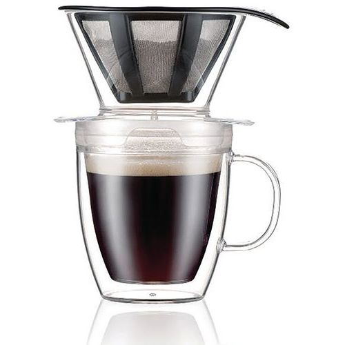 Set à Café Mug Double Paroi Avec Filtre - 35 Cl