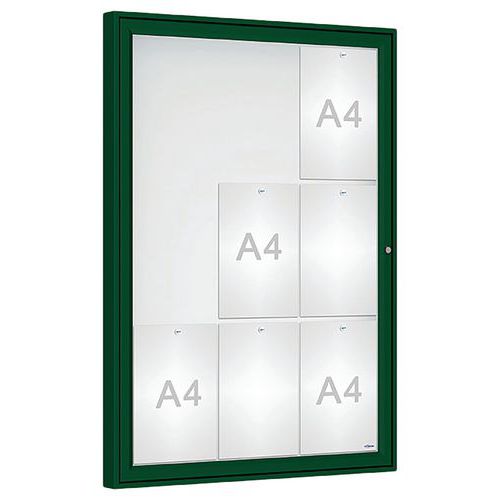 Vitrine D'affichage Classique 105 X 75 Cm - Vert 6005