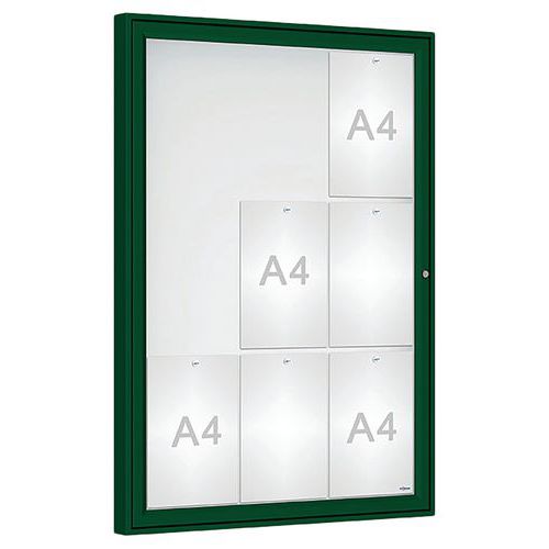 Vitrine D'affichage Classique 105 X 75 Cm - Verre - Vert 6005