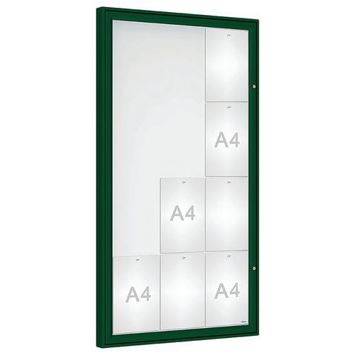 Vitrine D'affichage Classique 135 X 75 Cm - Verre - Vert 6005