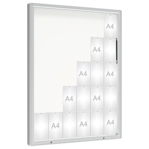 Vitrine D'affichage 2000 Verre 171 X 135 Cm - Anodisé