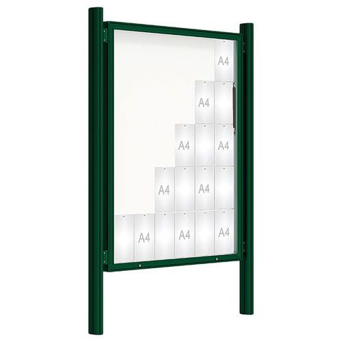 Vitrine D'affichage 2000 - 171x135 - Pot. Quatro Init. Scel. Vert 6005