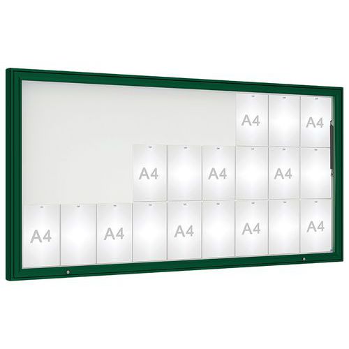 Vitrine D'affichage 1000 Verre 100 X 201 Cm - Vert 6005