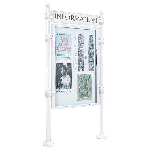 Panneau Province Simple Face 120x80cm Titre Boule Blanc 9010