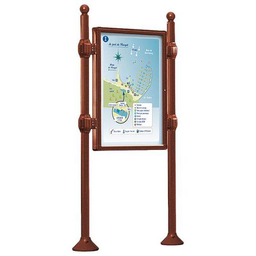 Panneau Province Simple Face 120x80 Cm Boule Aspect Corten