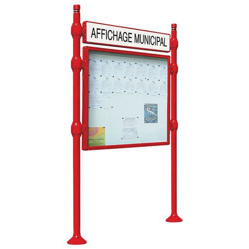 Panneau Province Double Face 80x120 Cm Titre City Rouge 3020