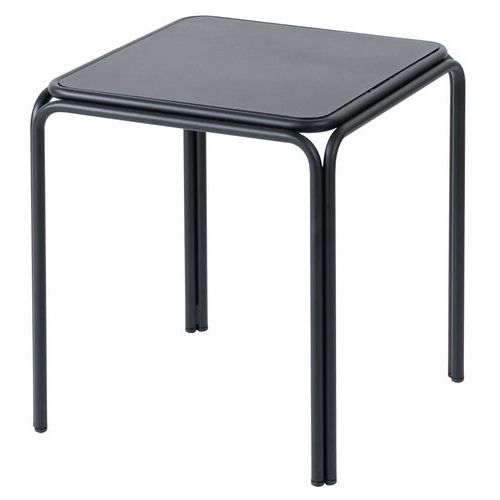 Tabourets Bas Bistrot Assise Métal Noir