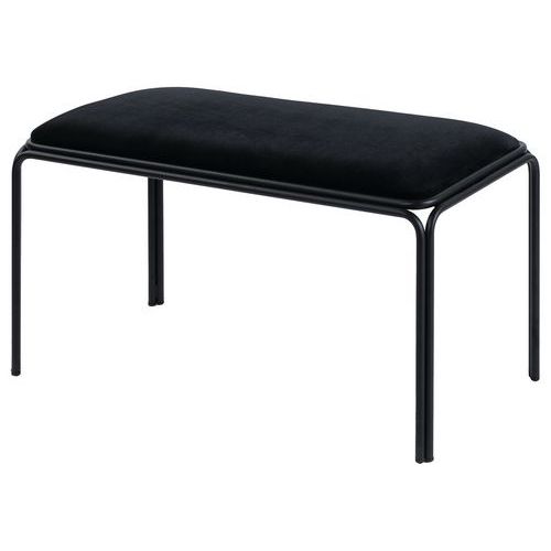 Bancs Bistrot Assise Velours Noir