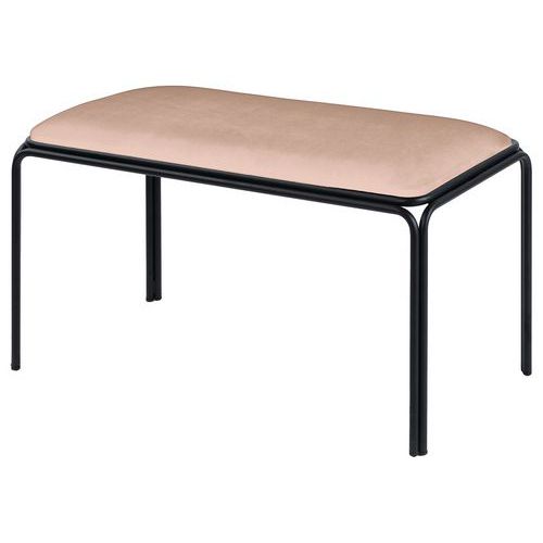 Bancs Bistrot Assise Velours Ivoire