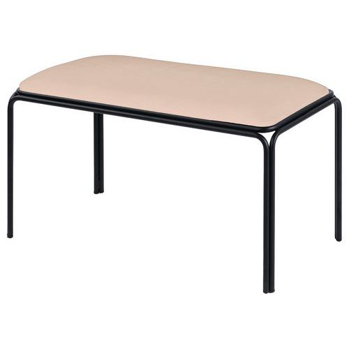 Bancs Bistrot Assise Simili-cuir Ivoire