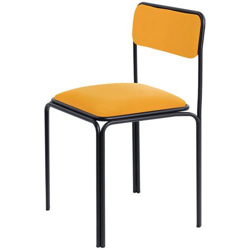 Chaises Bistrot Assise Simili-cuir Safran