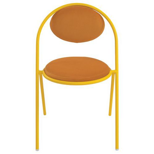 Chaises Sat Structure Safran Assise Simili-cuir Safran