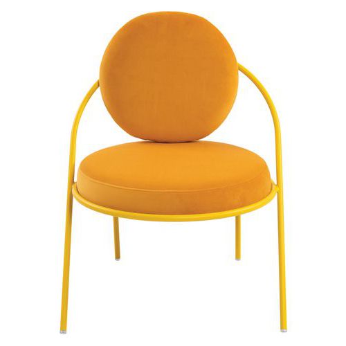 Chauffeuses Sat Structure Safran Assise Velours Safran