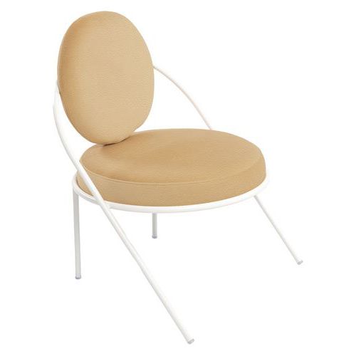 Chauffeuses Sat Structure Blanc Assise Simili-cuir Ivoire