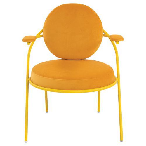 Fauteuils Sat Structure Safran Assise Velours Safran