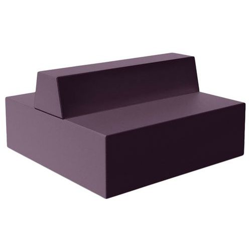 Canapé Ellipto 2 X 2 Places Assise 41 Cm Simili Cuir Violet