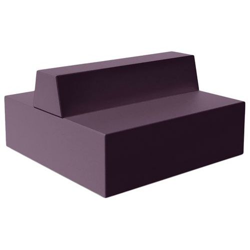 Canapé Ellipto 2 X 2 Places Assise 25 Cm Simili Cuir Violet