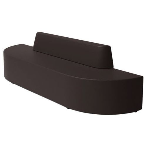 Canapé Ellipto À Adosser Assise 25 Cm Simili Cuir Bronze