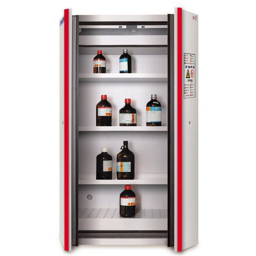 Armoire De Sécurité Anti-feu 60L – Coffre Ignifuge Avec 2 étagères, Serrure à Clé, Pour Produits Inflammables (43x43x56 Cm) - 2