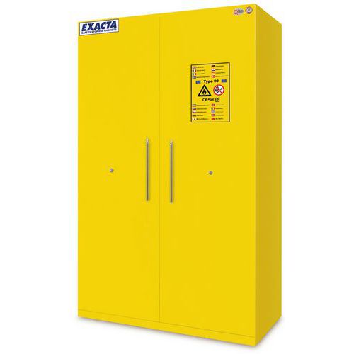 Armoire De Sécurité Anti-feu 60L – Coffre Ignifuge Avec 2 étagères, Serrure à Clé, Pour Produits Inflammables (43x43x56 Cm) - 9