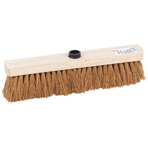 Balai 38cm Fibre Coco Monture Bois Naturel Do Uille A Vis - Manutan