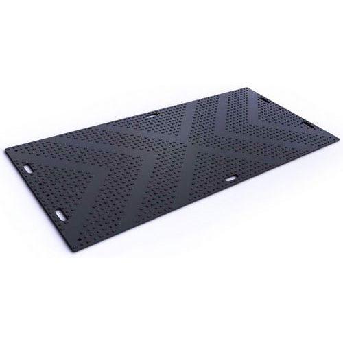 Checkers - Plaques de roulage EuroMat noir - Voirie - Durabilité et Sécurité