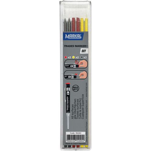 3 Recharges Pour Marqueur À Pointe Téléscopique Assortis