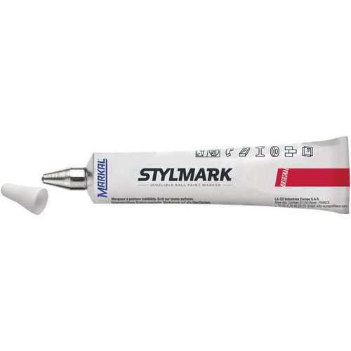 Marqueur Peinture Industriel - Stylmark 3 Mm - Blanc