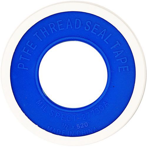 LA-CO - Ruban d'étanchéité PTFE Blanc 1/2 x 520 - Résistant Haute Température - Idéal Plomberie