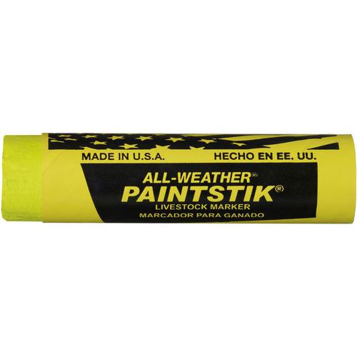 Lot de 5 - Bâton De Peinture Pour Le Bétail Paintstik Aw Jaune Fluo
