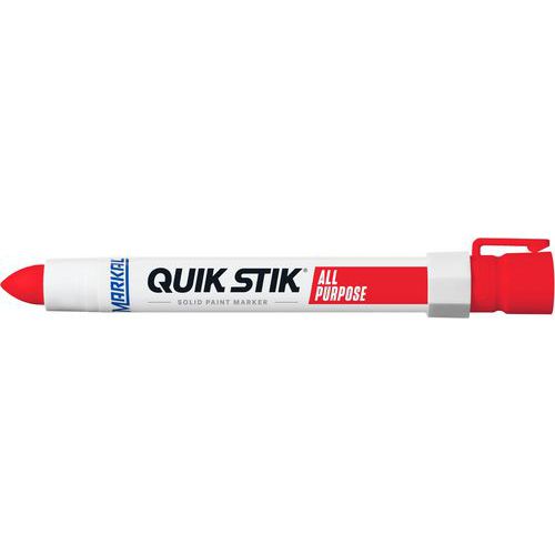 Markal - Bâton de peinture Quik Stik Rouge - Pointe Ronde 17mm - Marquage Durable
