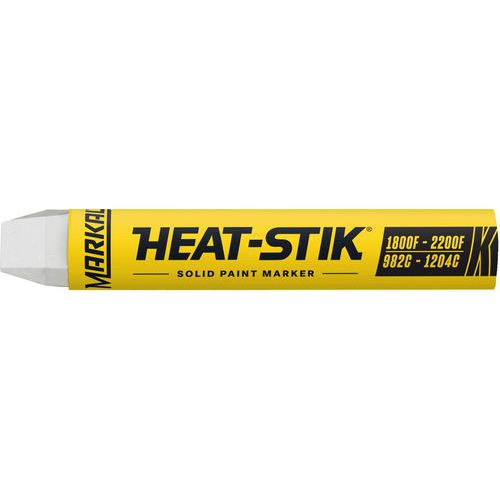 Markal - Marqueur Peinture Bâton Blanc pour Surfaces Chaudes 982-1204°C - Pointe Ronde 19mm