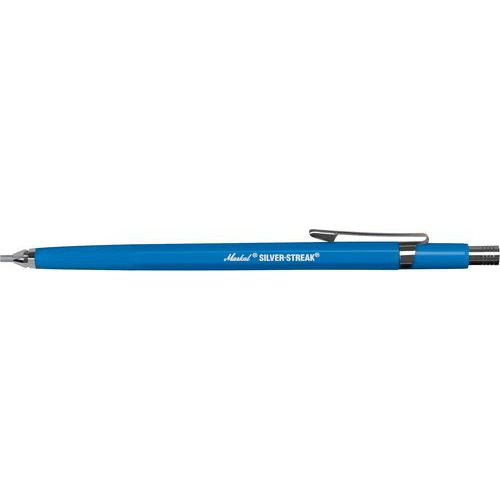 Markal - Marqueur spécial soudure Silver-Streak Argent - Pointe Ronde 2mm - Crayon