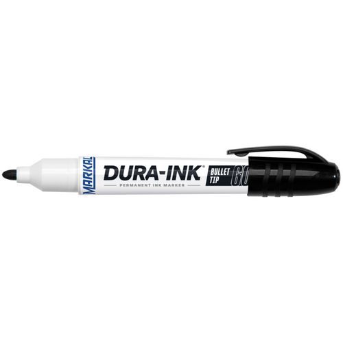 Markal - Marqueur Dura-Ink 60 Noir - Pointe Ronde 3mm - Encre Permanente