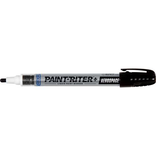 Markal - Marqueur peinture aéronautique Paint-Riter+ Noir - Pointe Ronde 3mm - Résiste -46°C à 66°C