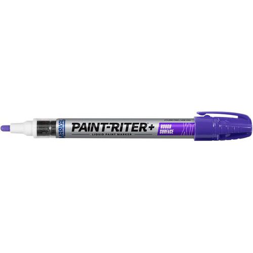 Markal - Marqueur peinture Paint-Riter+ XT Violet - Surfaces Rugueuses - Pointe Ronde 3mm - Résistant Températures Extrêmes