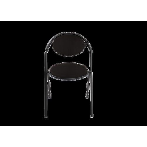 Chaises Sat Structure Noir Assise Simili-cuir Noir