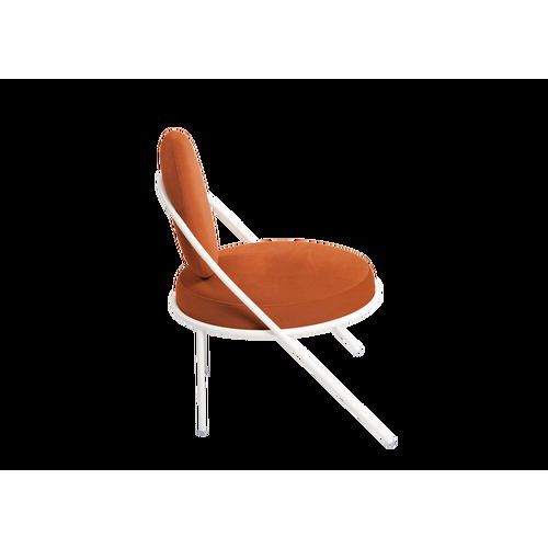 Chauffeuses Sat Structure Blanc Assise Simili-cuir Rouille