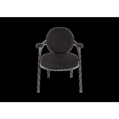 Fauteuils Sat Structure Noir Assise Simili-cuir Noir