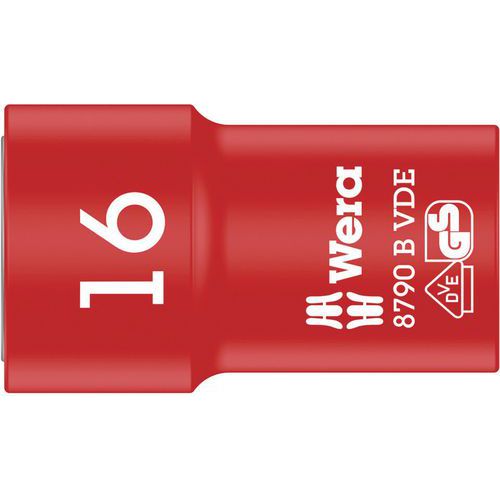 Douille Zyklop Vde Isolée Carré 3/8 - 8790 B Vde - 16x46 Mm