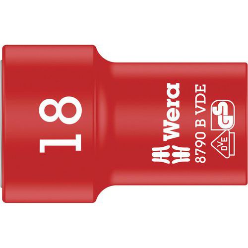 Douille Zyklop Vde Isolée Carré 3/8 - 8790 B Vde - 18x46 Mm