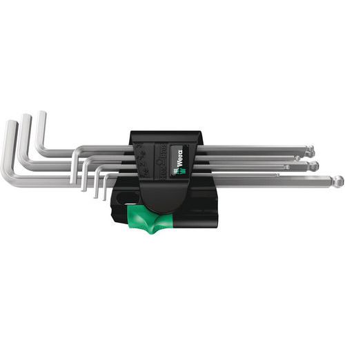 Jeu clés mâles 7 pièces - 950/7 Hex-Plus Magnet 1 - Wera Jeu clés mâles 7 pièces - 950/7 Hex-Plus Magnet 1 - Wera