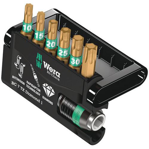 Etui D'embouts 7 Pièces - Bit-check 7 Txdiamond 1