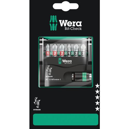 Etui D'embouts 12 Pièces - Bit-check 12 Bitorsion 1 Sb